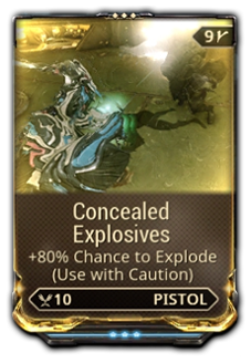 Concealed Explosives Buy and Sell Warframe Market