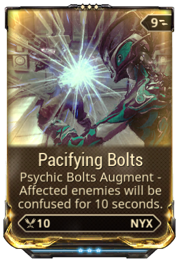 Pacifying Bolts - Buy and Sell orders | Warframe Market